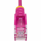 StarTech.com 15ft Pink Slim CAT6 Ethernet Cable, Slim Snagless RJ45, UTP, LSZH, 28AWG Bare Copper, Slim Network Patch Cord, Fluke Tested