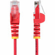 StarTech.com 15ft Red Slim CAT6 Ethernet Cable, Slim Snagless RJ45, UTP, LSZH, 28AWG Bare Copper, Slim Network Patch Cord, Fluke Tested