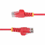 StarTech.com 6ft Red Slim CAT6 Ethernet Cable, Slim Snagless RJ45, UTP, LSZH, 28AWG Bare Copper, Slim Network Patch Cord, Fluke Tested