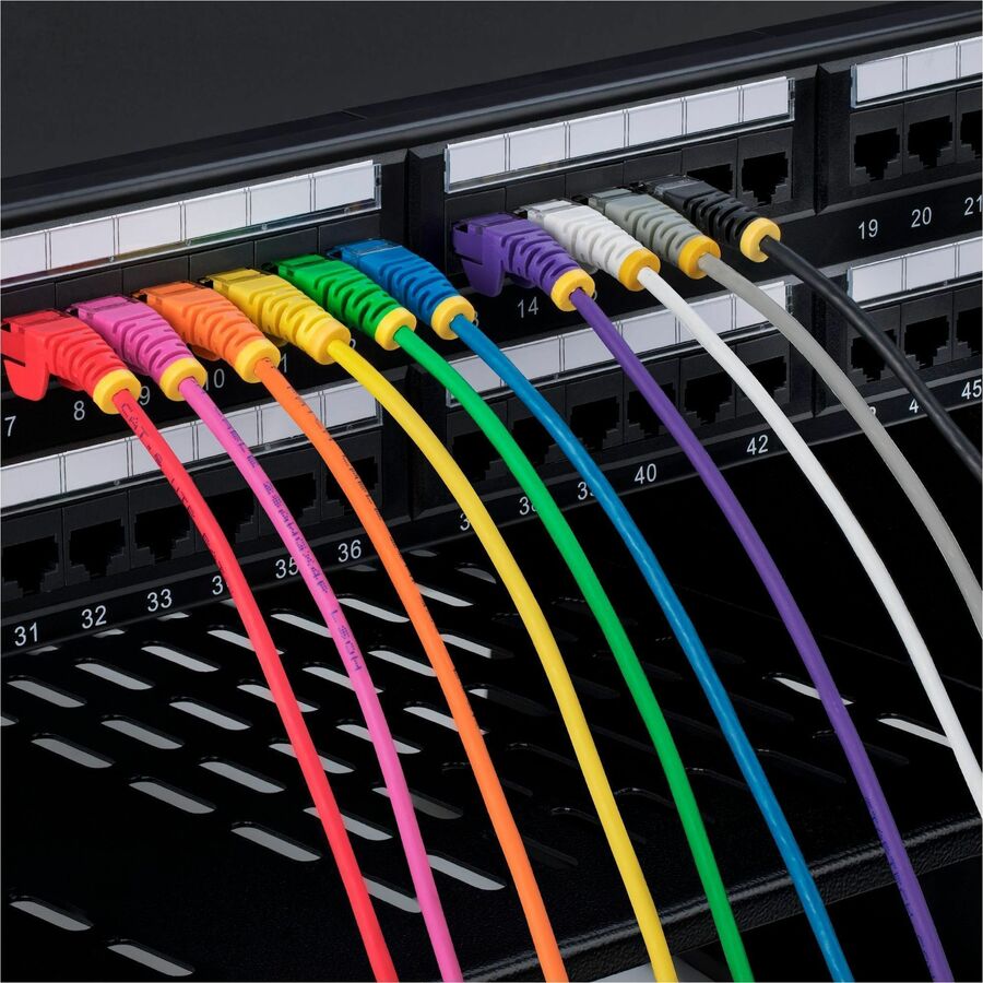 StarTech.com 2ft Purple Slim CAT6 Ethernet Cable, Slim Snagless RJ45, UTP, LSZH, 28AWG Bare Copper, Slim Network Patch Cord, Fluke Tested