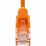 StarTech.com 2ft Orange Slim CAT6 Ethernet Cable, Slim Snagless RJ45, UTP, LSZH, 28AWG Bare Copper, Slim Network Patch Cord, Fluke Tested