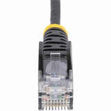 StarTech.com 2ft Black Slim CAT6 Ethernet Cable, Slim Snagless RJ45, UTP, LSZH, 28AWG Bare Copper, Slim Network Patch Cord, Fluke Tested