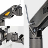 StarTech.com Desk Mount Monitor Arm, Up To 32" Display, Max 22lb/10kg, VESA, C-Clamp, Fully Articulating, Mechanical Spring, TAA-Compliant