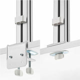 StarTech.com Six-Monitor Desk Mount with Crossbar, Up To 32-inch Computer Screens, Max 17.6lb (8kg) each, Dual Column, C-clamp/Grommet