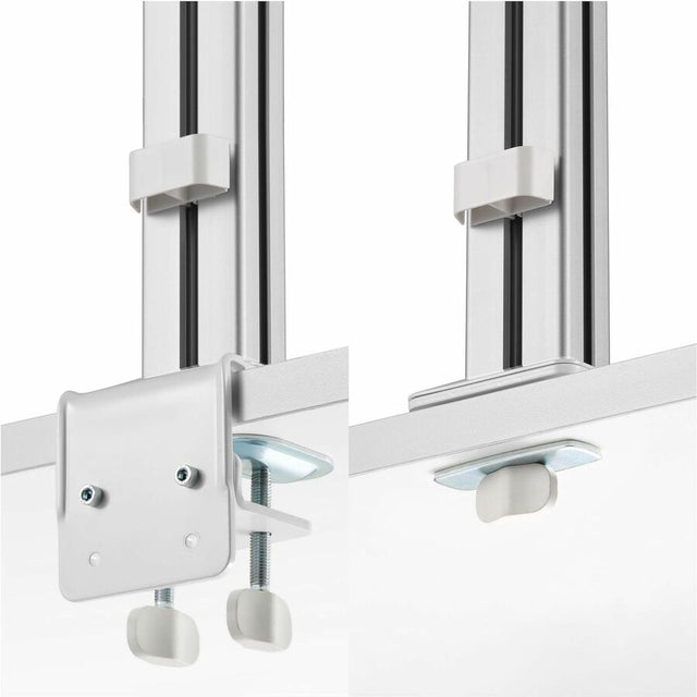 StarTech.com Six-Monitor Desk Mount with Crossbar, Up To 32-inch Computer Screens, Max 17.6lb (8kg) each, Dual Column, C-clamp/Grommet