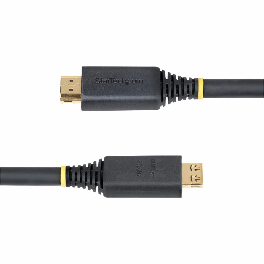 StarTech.com 35ft (10.6m) Active High Speed HDMI Cable with Gripping Connectors, 4K 60Hz/1440p 144Hz 18Gbps, UHD HDMI 2.0 Cord, TPE Jacket