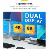 StarTech.com 2.6ft (80cm) Thunderbolt 5 Cable, 80Gbps/120Gbps, 240W PD, 8K 60Hz, Certified Thunderbolt Cable, Compatible w/TB4/USB-C