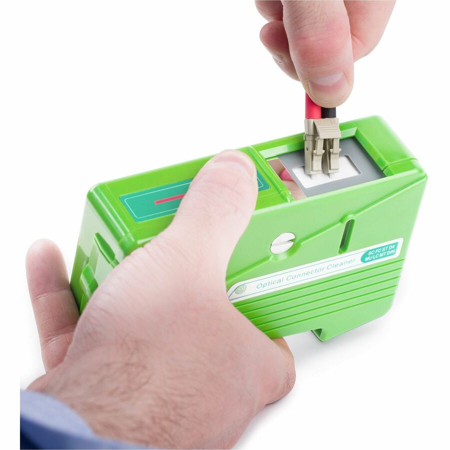 StarTech.com Fiber Optic Cleaner, Fiber Connector Cleaning Cassette, LC Fiber Cleaner, for LC/SC/ST/FC Optical Fiber Cables