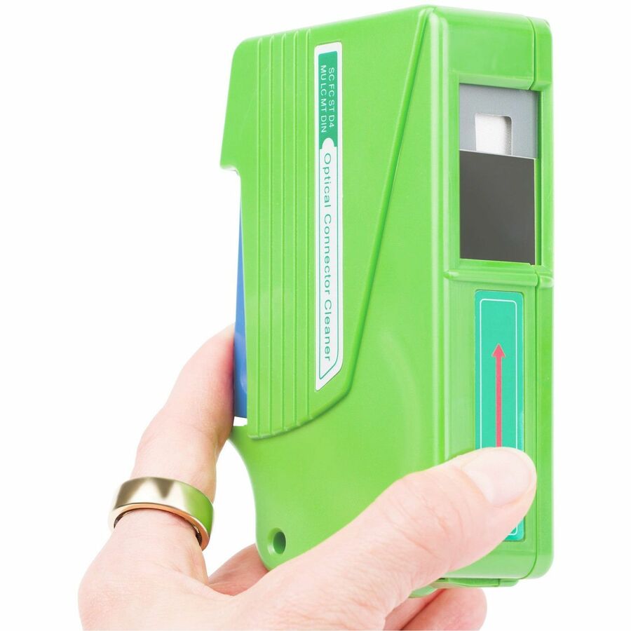 StarTech.com Fiber Optic Cleaner, Fiber Connector Cleaning Cassette, LC Fiber Cleaner, for LC/SC/ST/FC Optical Fiber Cables