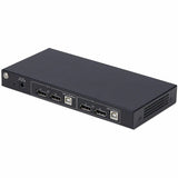 StarTech.com 2-Port Dual-Monitor DisplayPort KVM Switch with Dual View Video Matrix, 4K 60Hz, 4x USB Hub Ports, TAA Compliant