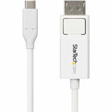 StarTech.com 6ft (2m) USB-C to DisplayPort 1.2 Cable, Bidirectional, 4K 60Hz White Video Adapter for Apple MacBook Pro / Air M1 M2 M3 M4