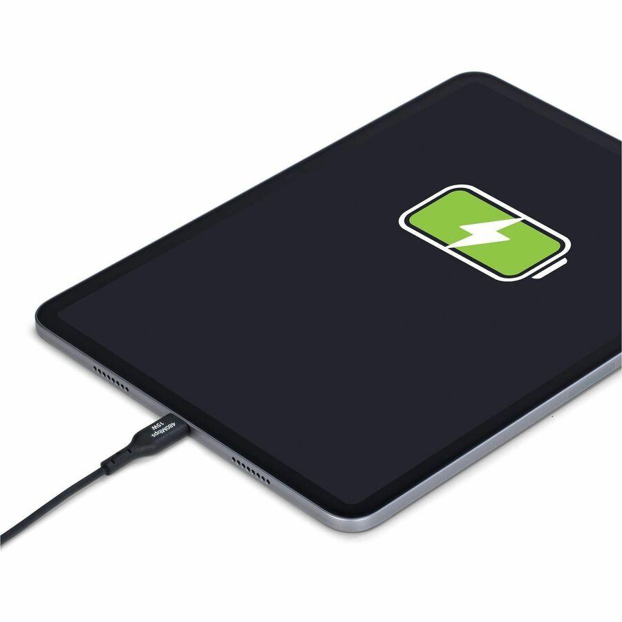 StarTech.com 1ft (30cm) USB-A to USB-C Charging Cable, Charge & Sync, 3A, USB 2.0, TPE Jacket - Black USB Charging Cord