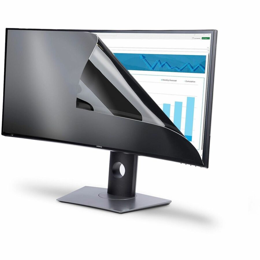 StarTech.com Privacy Screen For Dell U3824DW Curved Ultrawide 21:9 Monitor, Double-Sided, Computer Desktop Monitor Screen Protector, TAA