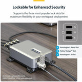 StarTech.com 4-Port Multi-Device USB-C Charger, 240W Total, 1-Port 140W EPR, Screw Locking Ports, Ideal for Boardrooms, 2x 10ft Cable Incl