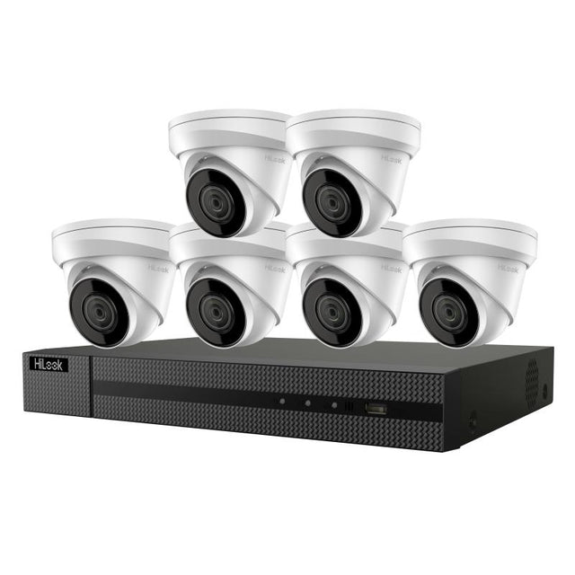 HI-LOOK KIT 6X4MP IP CAM 8-CHANNEL NVR 2 TB HDD